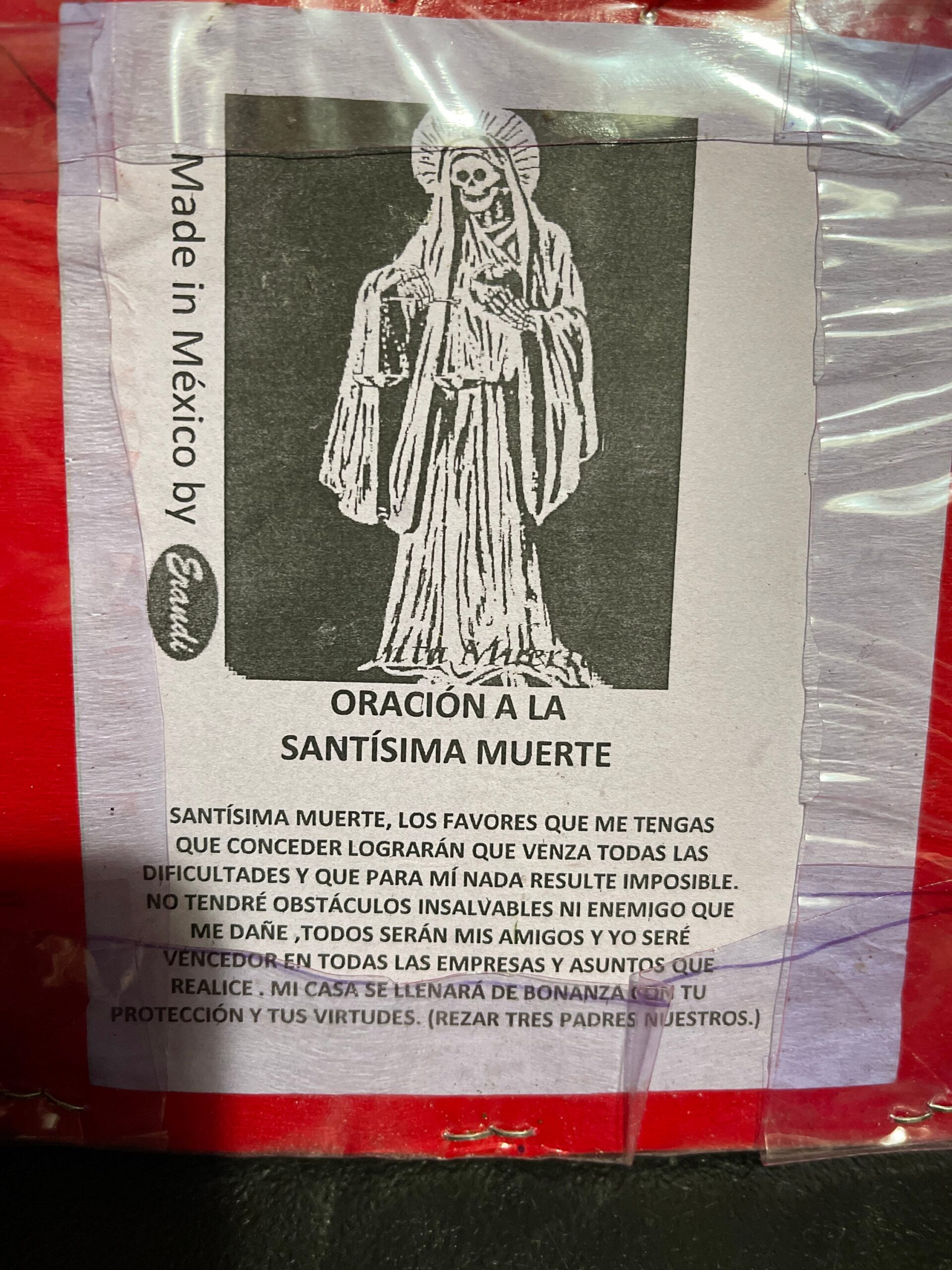 Powerful Santa Muerte Horseshoe Prayer Hangings - Invite Protection, Prosperity, and Luck into your Life! - Image 5