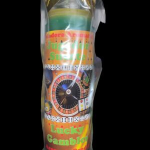 Attract Luck in Games of Chance with Intention-Filled Candle | Infused with Oils, Incense, and a Bonus Lucky Stone