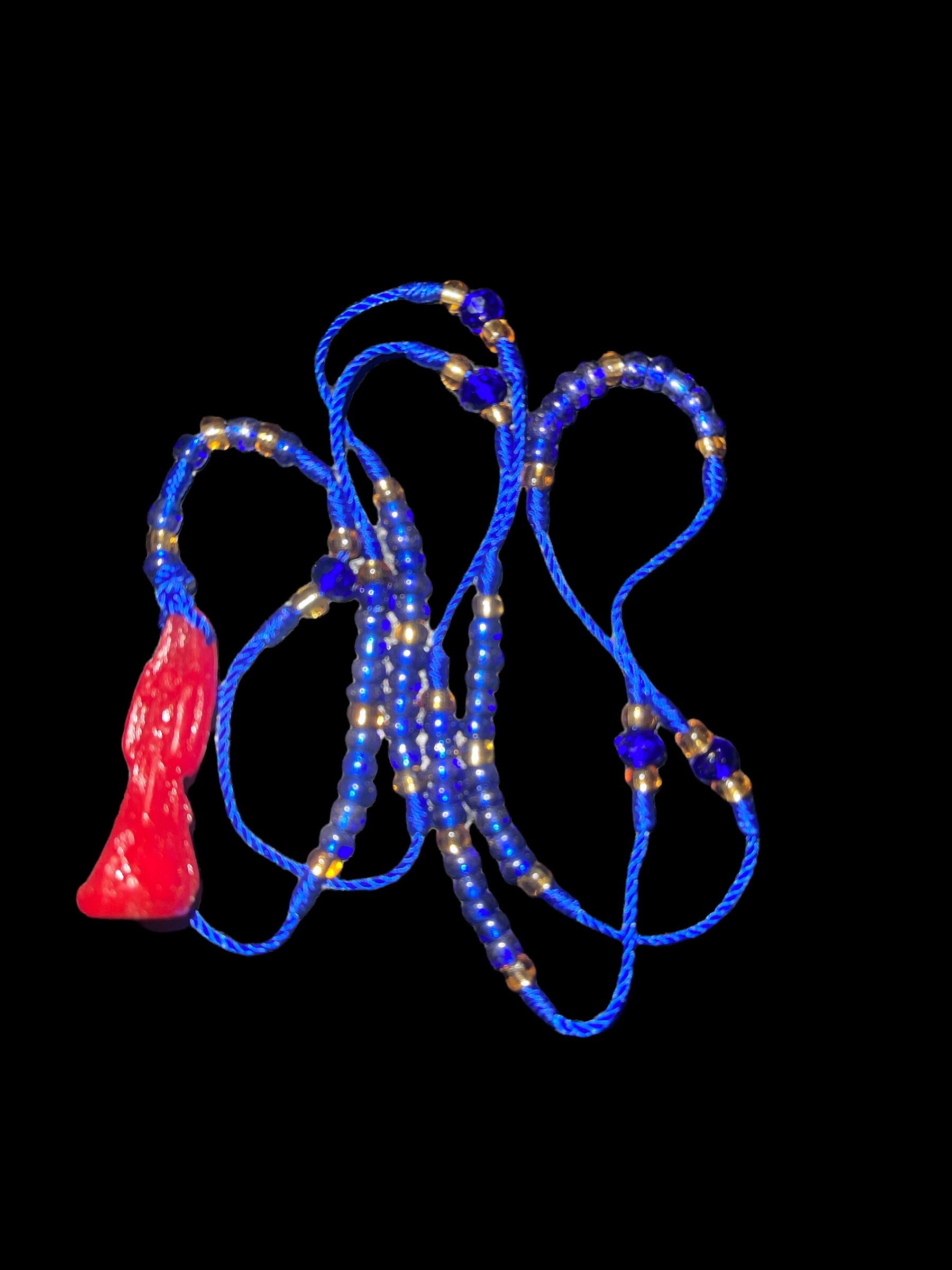 Santa Muerte Prayer Beads: Limited Quantity - Vibrant Colors, 12-13 Inches Long