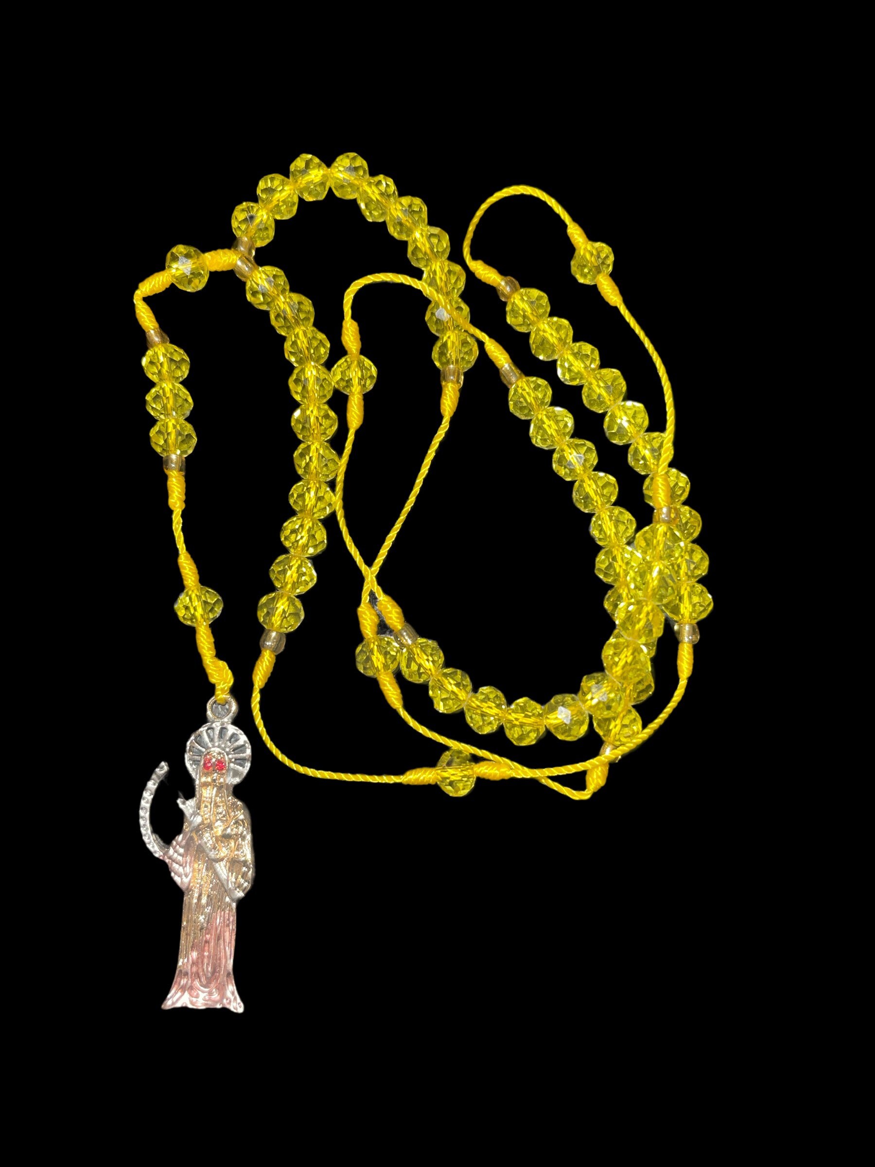Santa Muerte Prayer Beads: Limited Quantity - Vibrant Colors, 12-13 Inches Long - Image 6