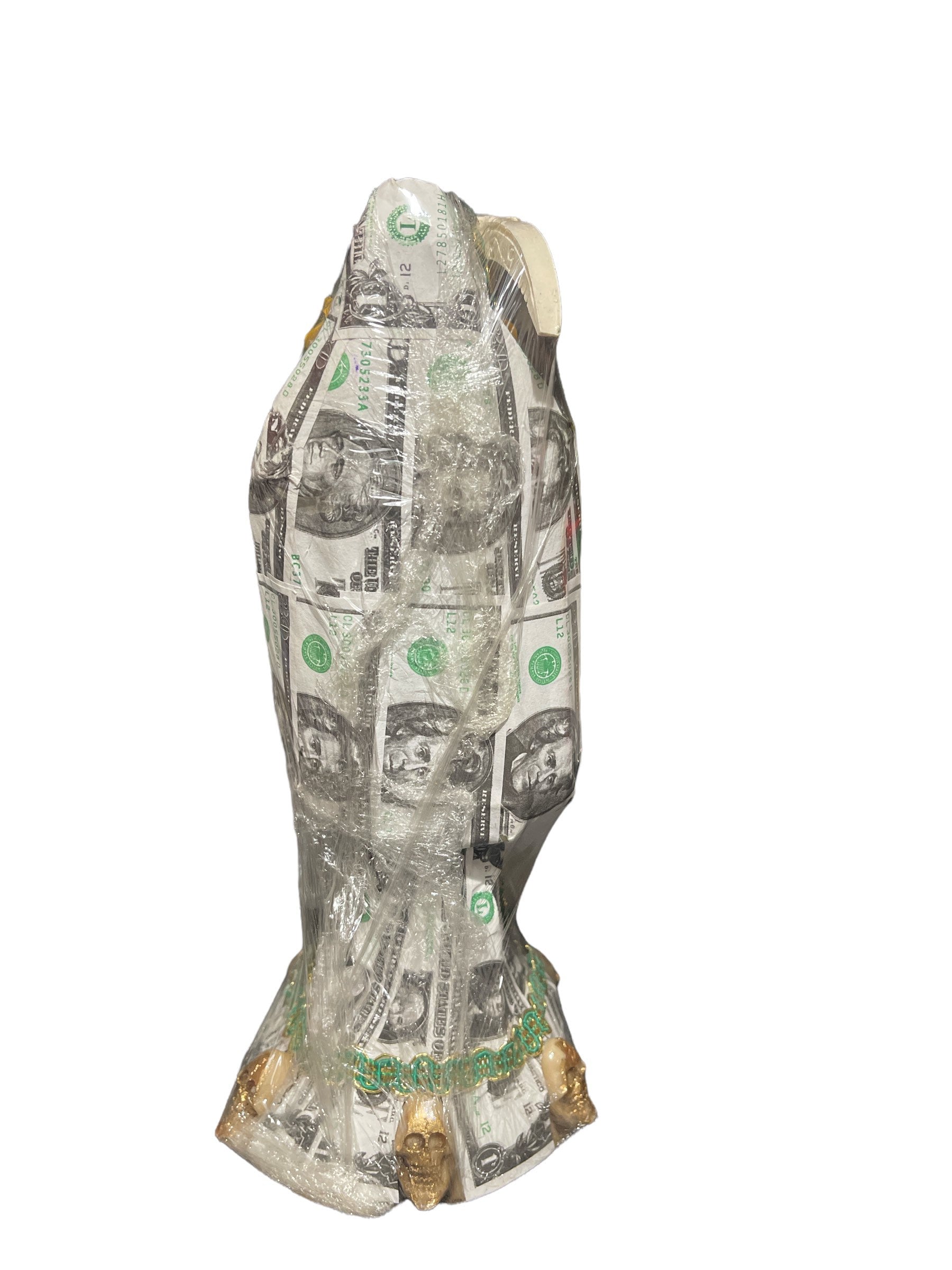 Sacred Santa Muerte Money Statue - 13 Tall, Fixed and Blessed for Abundance and Fortune - Image 7