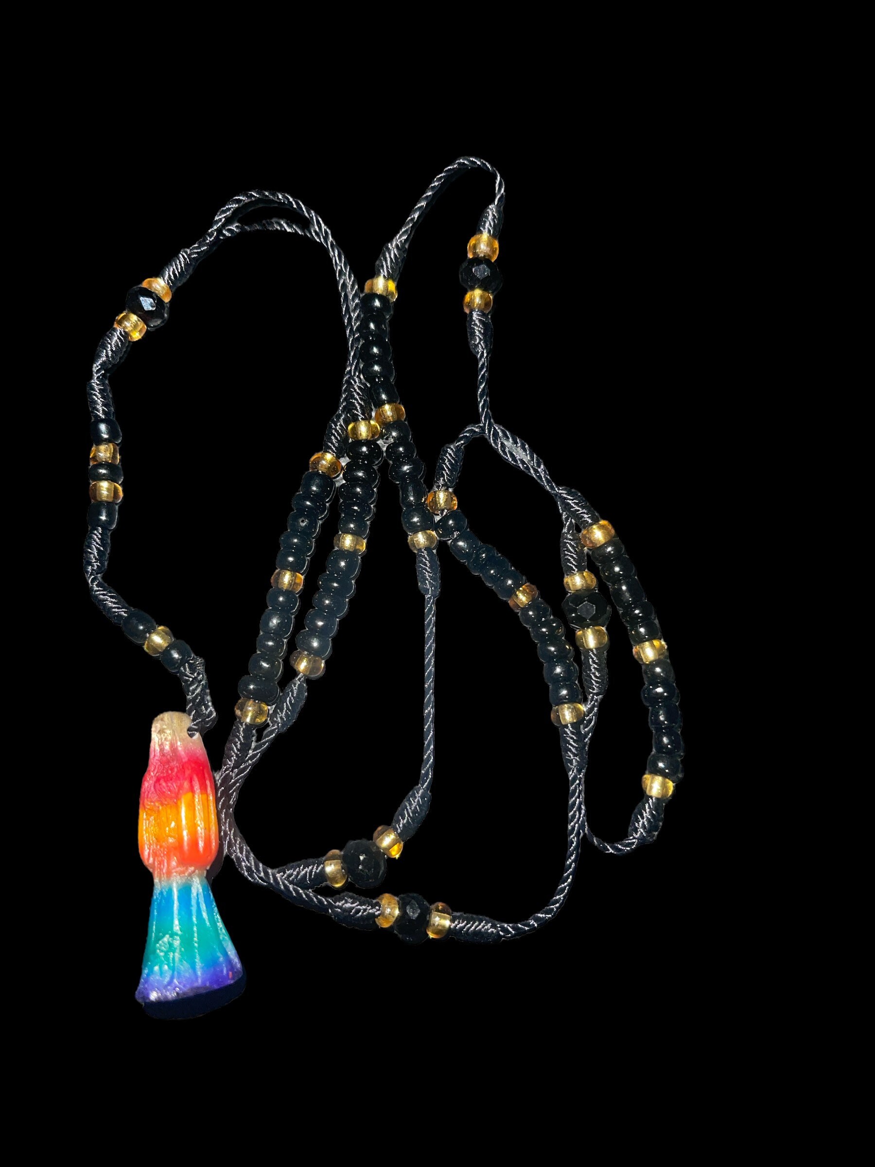 Santa Muerte Prayer Beads: Limited Quantity - Vibrant Colors, 12-13 Inches Long - Image 4