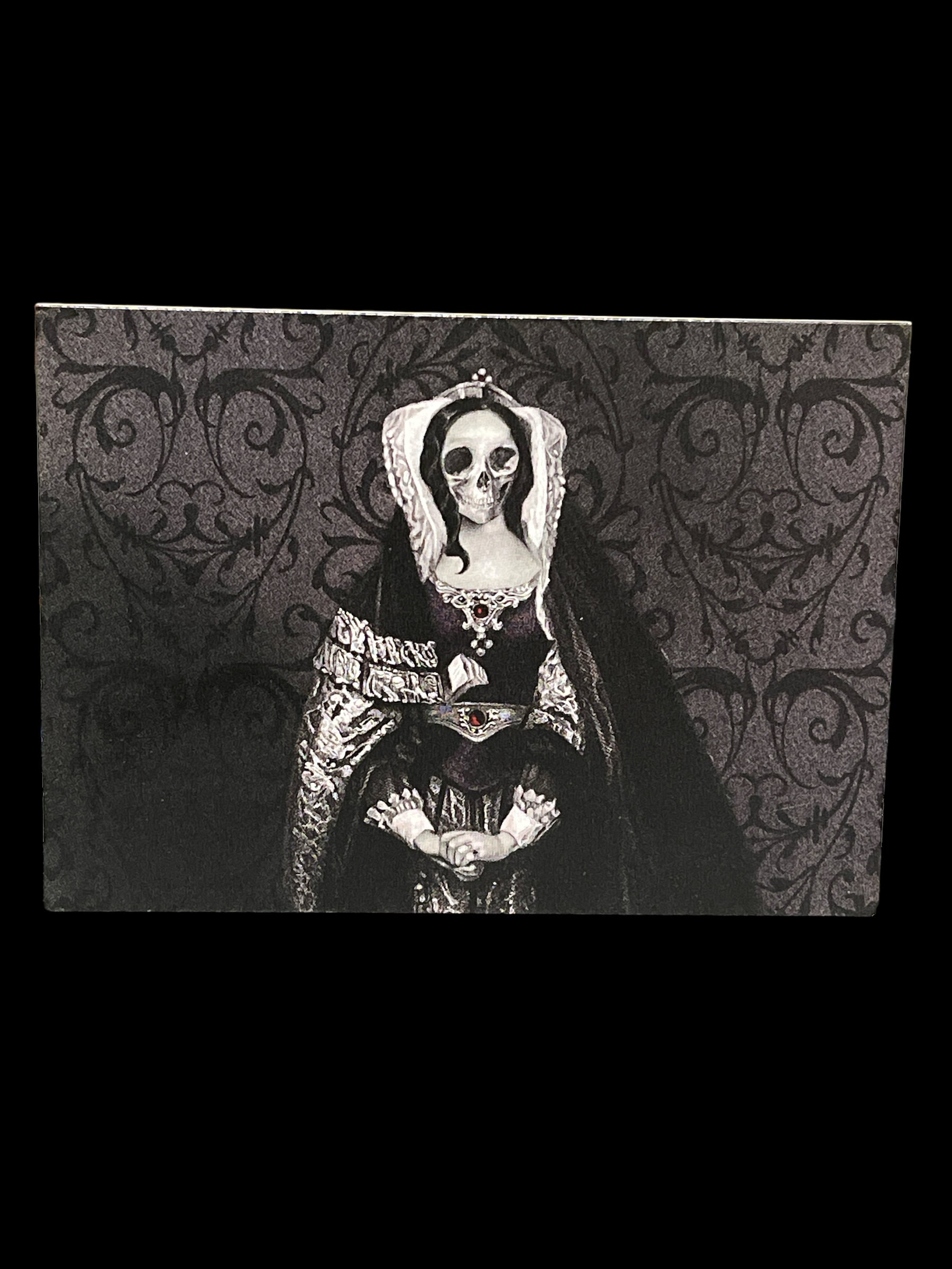 Elegant Wallet Prayer Card - Sacred Blessings and Devotion to the Blessed Holy Death