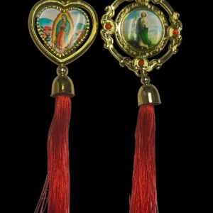 Powerful Blessed Protection Amulet: Choose Virgin Guadalupe or St. Jude for Car or Home Security (Large)