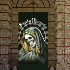 Santa Muerte Saint Death with Capela de Ossos - Powerful Protection and Healing Image