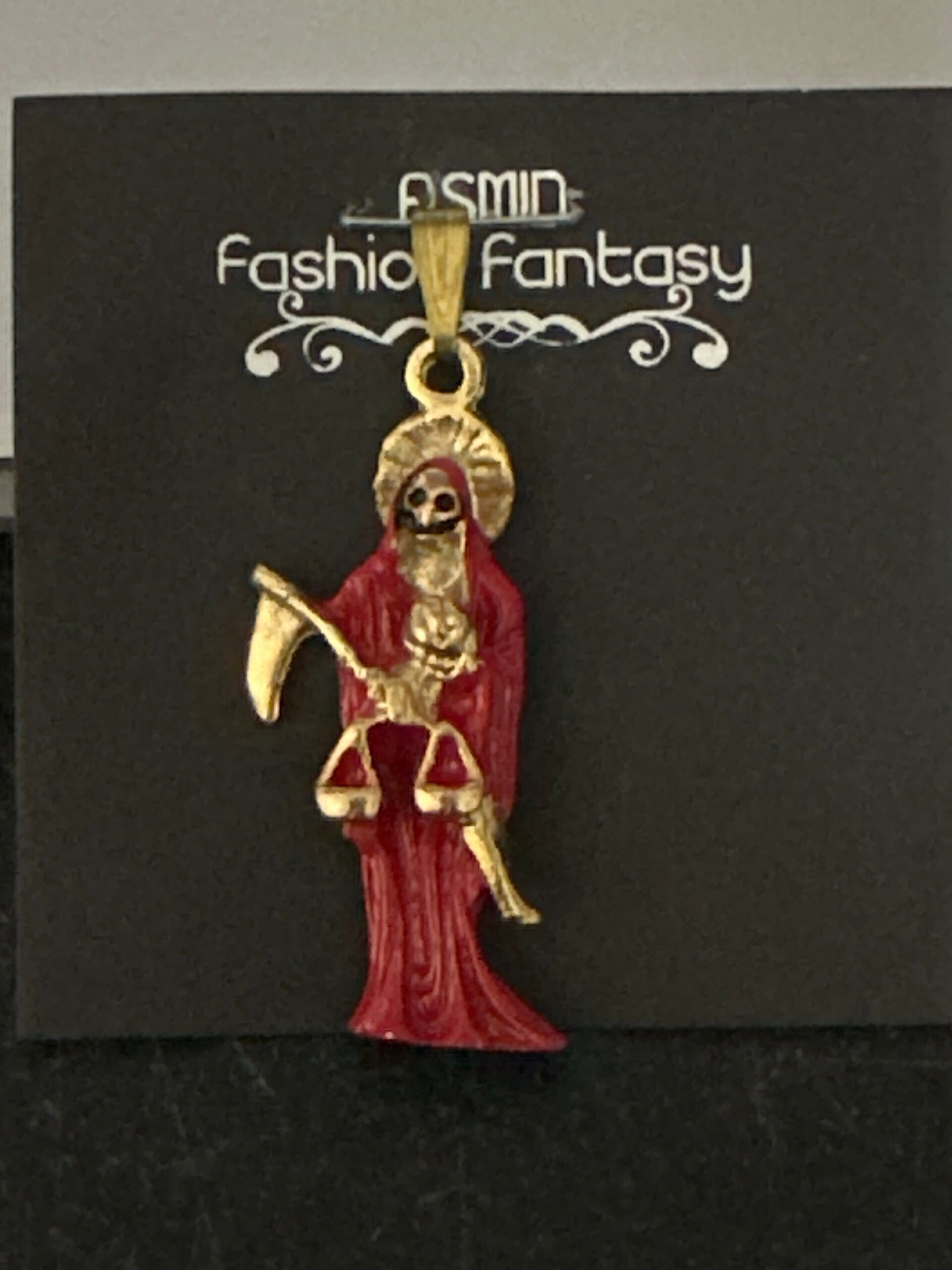 Collectible Santa Muerte Charms - Choose from a Variety of Vibrant 1 1/2 Stainless Steel Pendants - Image 2