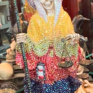 Blessed Santa Muerte Blinged Out Statue
