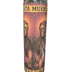 Blessed Santa Muerte Reversible Candle - Aromatic Holy Death Devotional Tool with Instruction