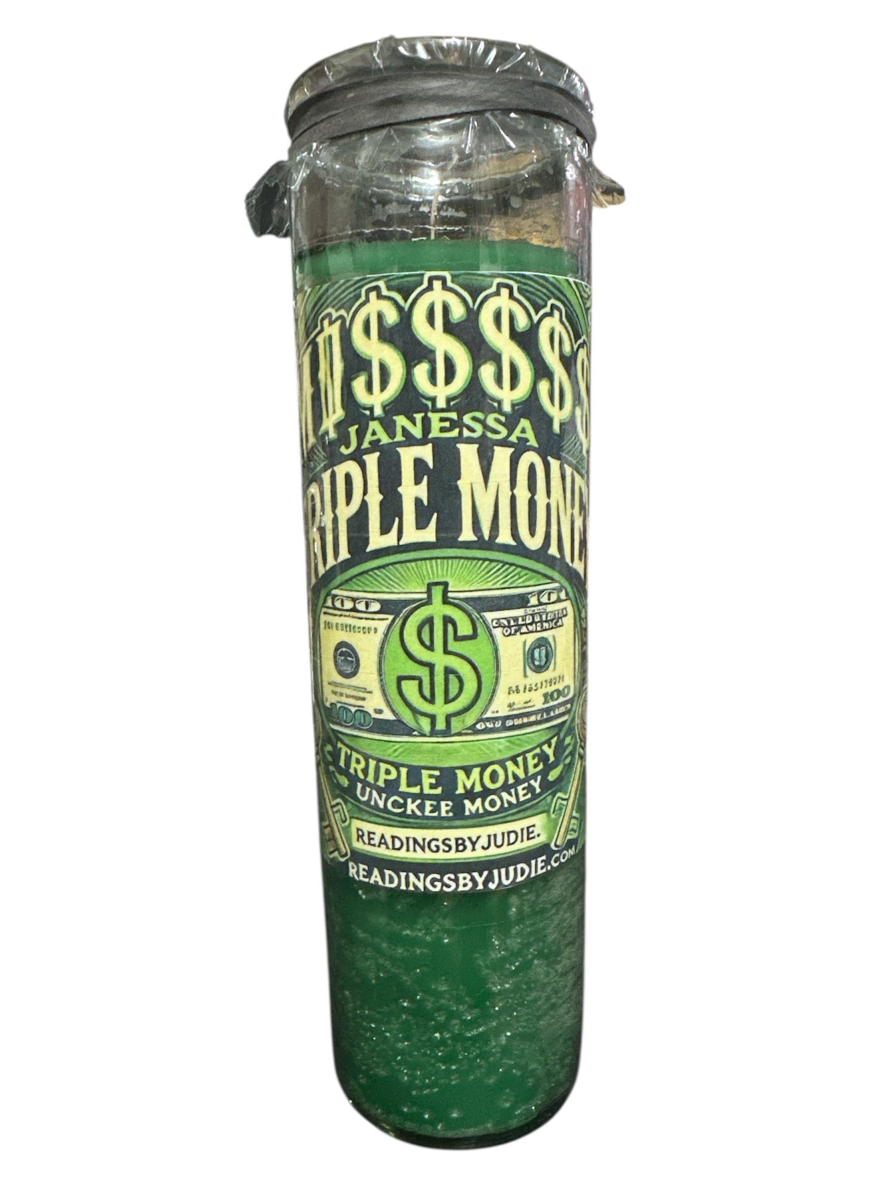 Triple Money Manifestation Candle