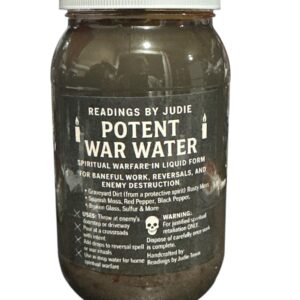 Powerful War Water Curse Jar - Lay a Powerful Hex on Your Enemies!