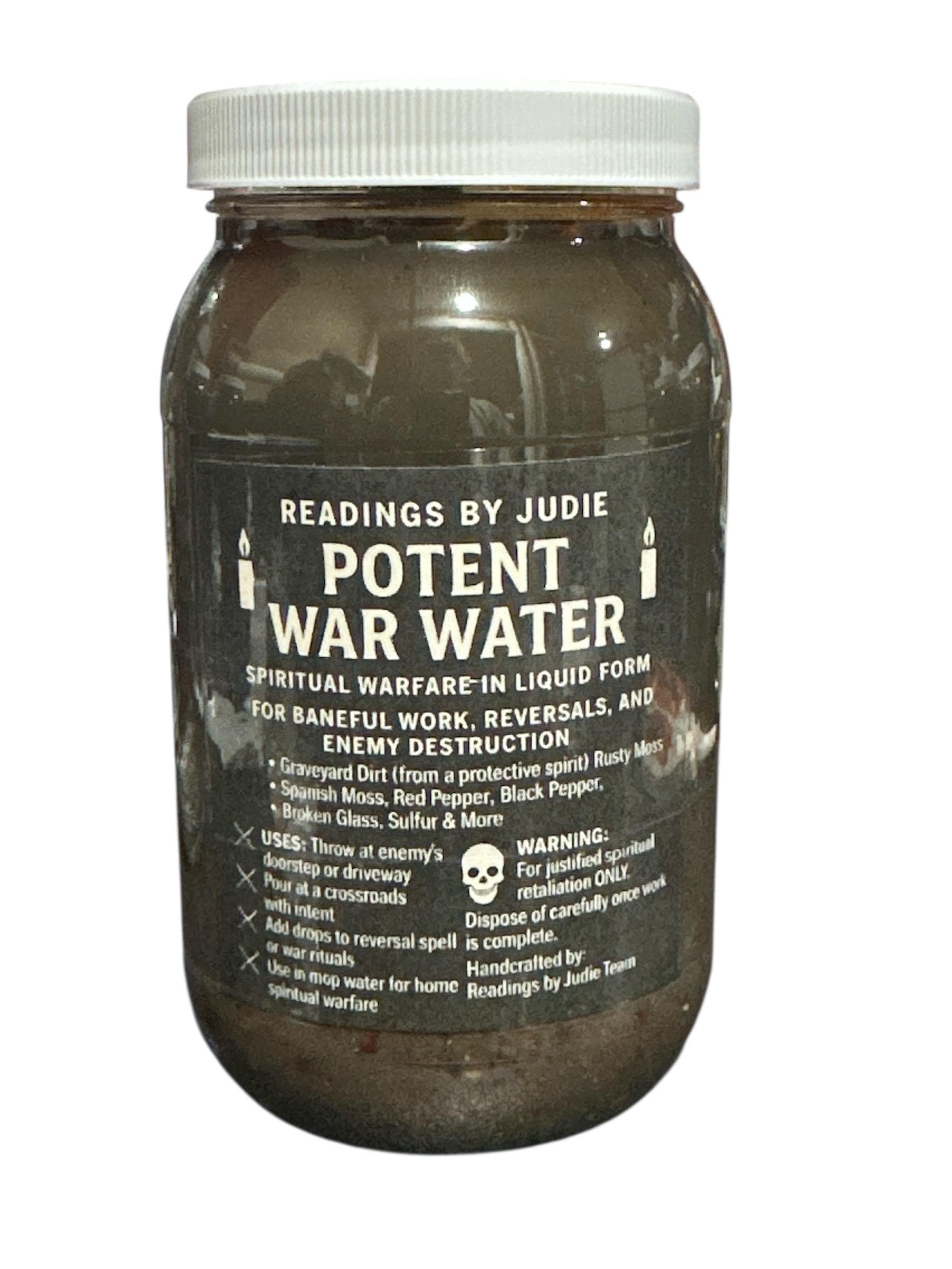 Powerful War Water Curse Jar - Lay a Powerful Hex on Your Enemies!
